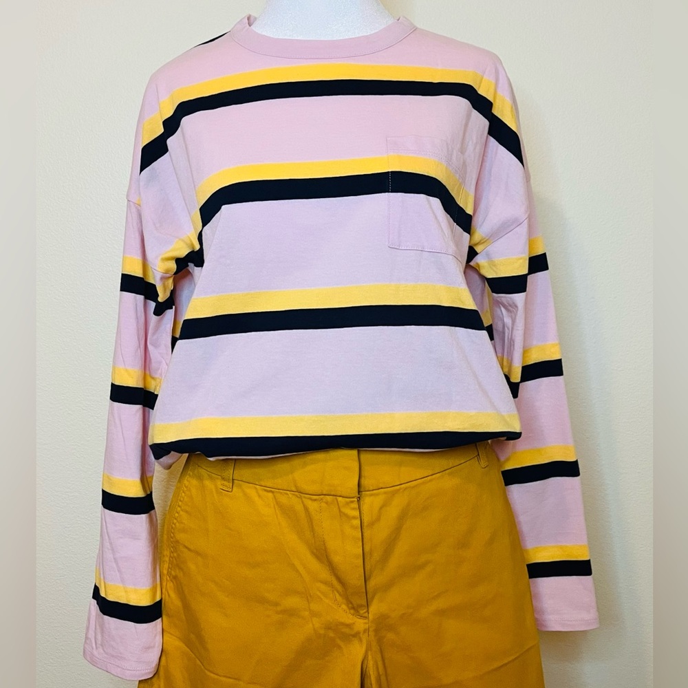 JCREW LONG SLEEVES TOP M NWT (shorts not included) - Picture 1 of 4